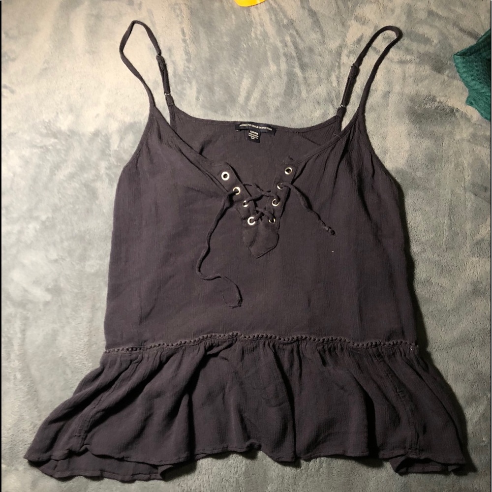 Navy Blue American Eagle Tank
